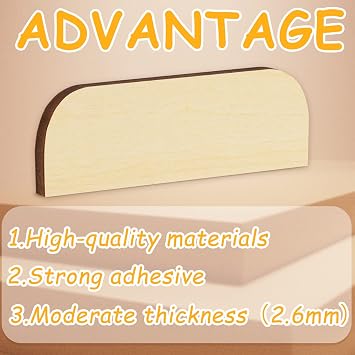 Taiyin 8 Pack 3.5 Inch Door Hinge Repair Covers Wooden Plate Hole Filler