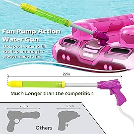 Inflatable Tank Pool Floats Kids - Jasonwell Toddler Pool Floaties Swimming Pool Tank with Water Cannon Gun Swim Floaty Rafts Lake Beach Party Pool Toys for Boys Girls Toddlers Kids