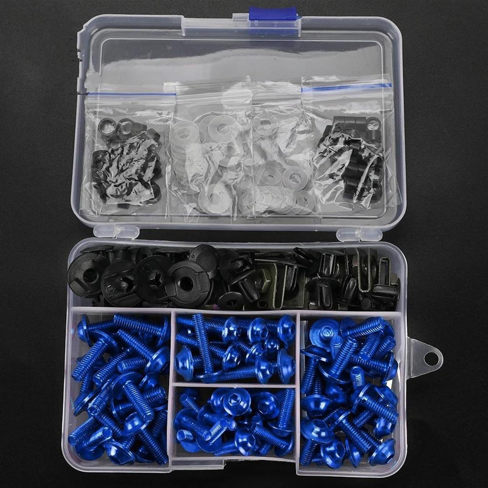 Motorcycle Full Fairing Bolts Kit Screws Nuts For CBR 600 CBR600 F F2 F3 F4 F4i SPORT CBR600F CBR900 CBR900RR(Blu)