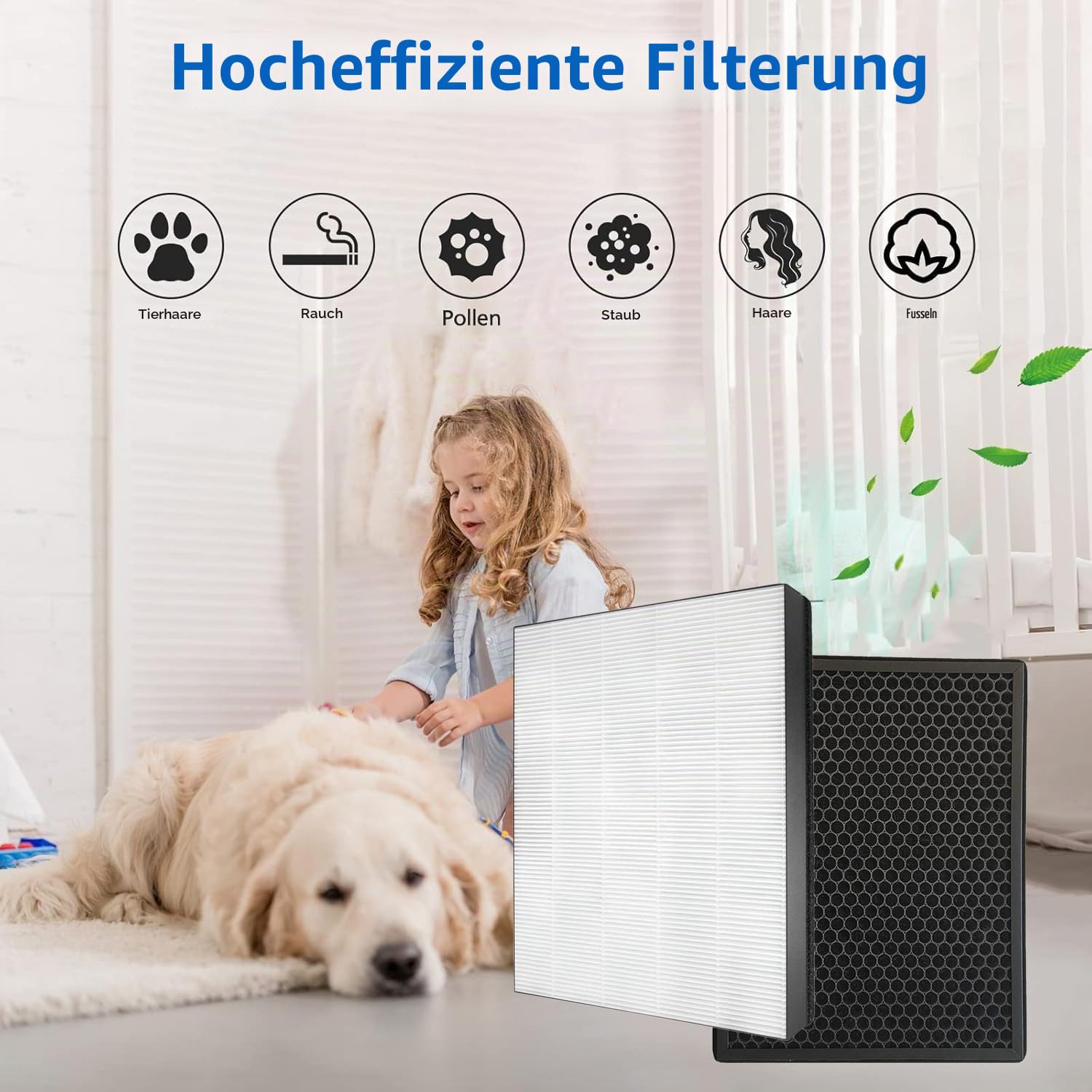 FY1413 FY1410 FY2425 Ersatzfilter für Philips 2000 2000i Series AC2729/10 2-in-1 Luftreiniger und Luftbefeuchter Ersatz HEPA Filter Befeuchtungselement FY1410/30 FY1413/30 FY2425/30
