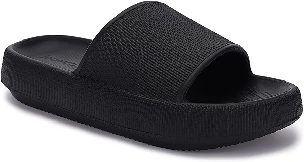 Joomra Pillow Slippers for Women and Men Non Slip Quick Drying Shower Slides Bathroom Sandals | Ultra Cushion | Thick Sole