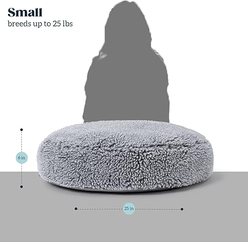 Miniatura 7 de Stoutwool - Cama indestructible para perros, cama redonda a prueba de mordidos, almohada esponjosa para masticadores agresivos, duradera, lavable,