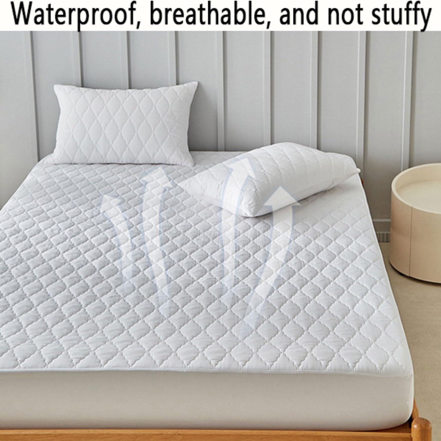 Protector Colchon Impermeable Empapadores Cama Adultos Lavables Protector de Cama Absorbentes Impermeable Antideslizante Empapadores Reutilizables para Incontinencia, Mayores y Niños