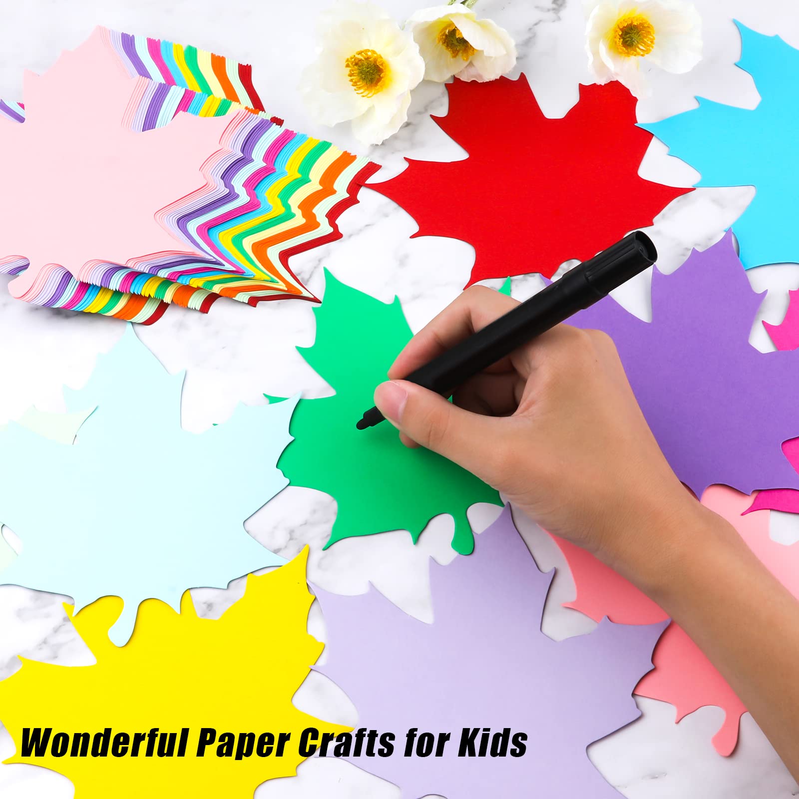 TOYMIS 72-teiliger Papier-Ausschnitt-Set – Bunt, Für Deko, Schule & Party