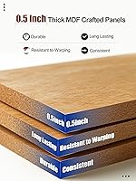 Vista 2 de Mollywell Wood Panels for Wall, Time-Saving Installation, Versatile Wood Slat Wall Decor, Enhanced Acoustic & Sound Proof Fluted Design for Home &