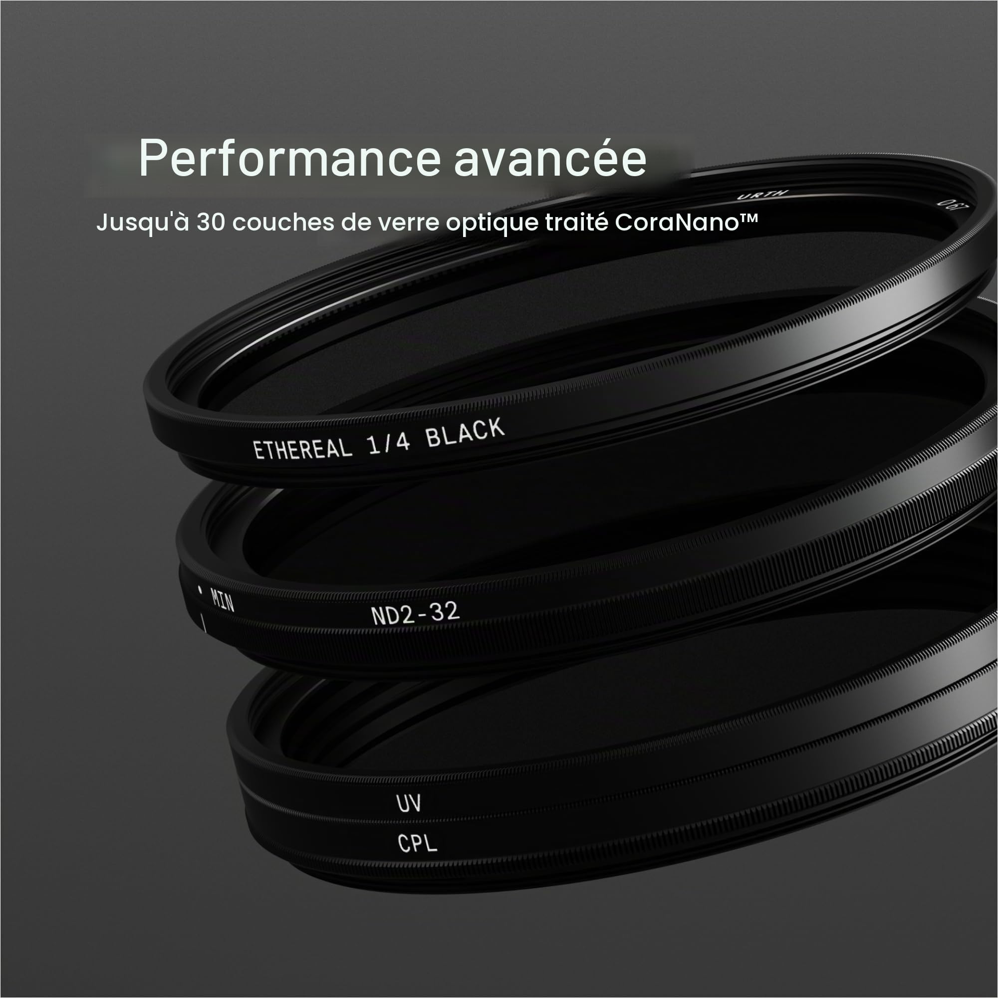 Urth Kit Filtres Cinématographique 4-en-1 77 mm (Plus)