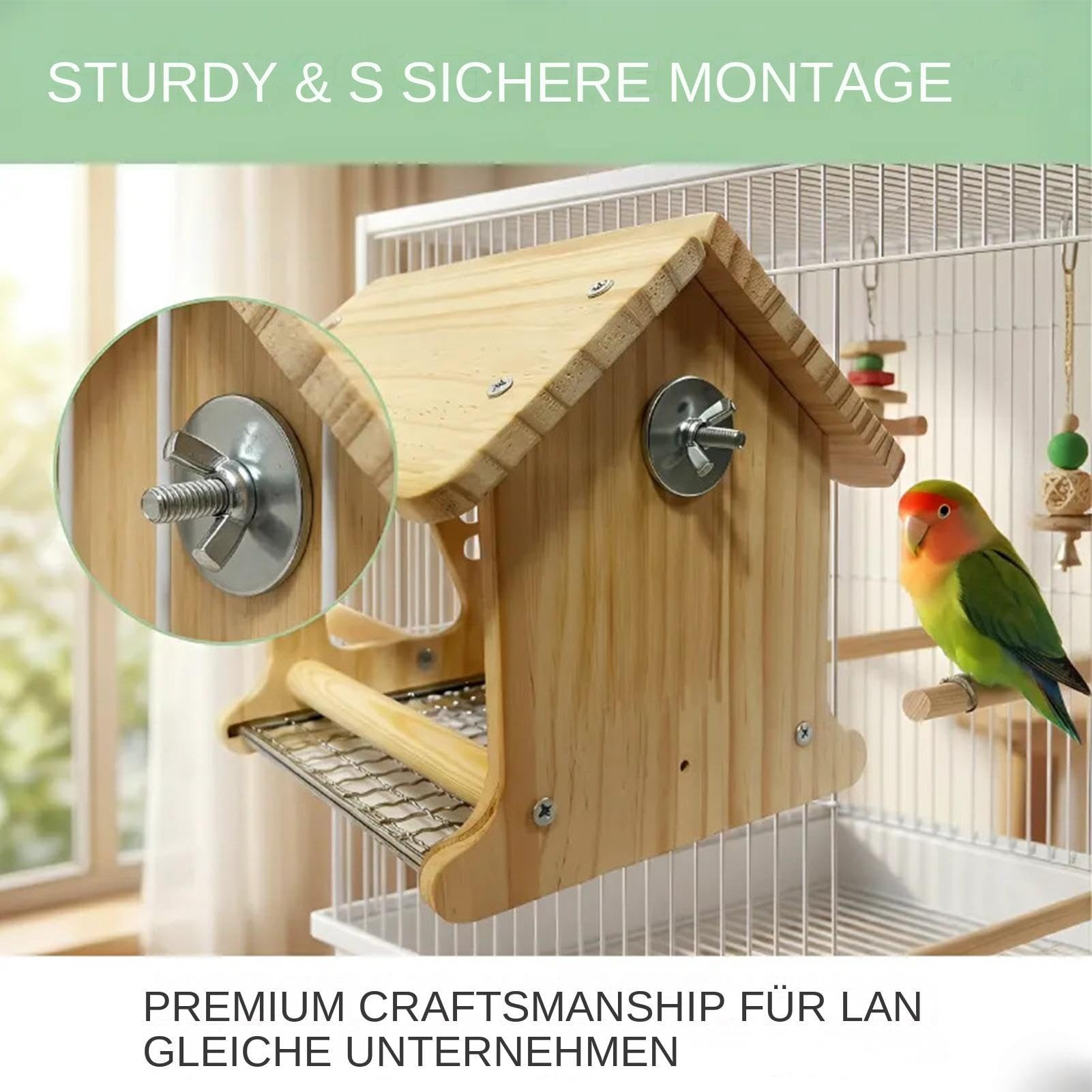 Maison À Oiseaux Nid De Reproduction En Bois Naturel
