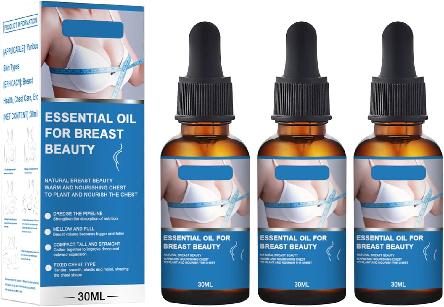 Bust Firming Natural Essential Oil,Breast Plumping Oil, Curvy Beauty Korean Bust