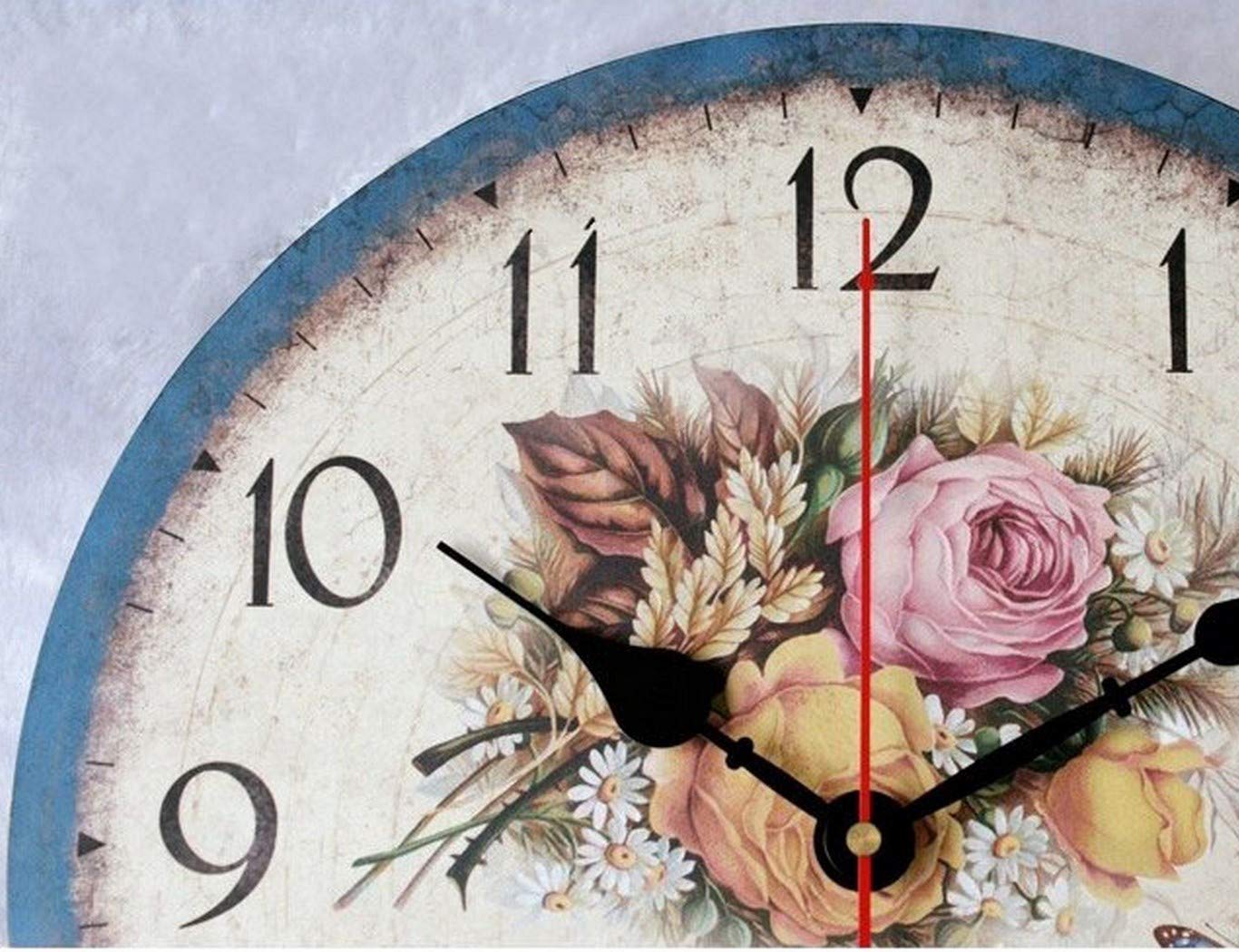 Ohne Tickgeräusche Wanduhr, 10 Z0ll/25.4cm Runde Wanduhr