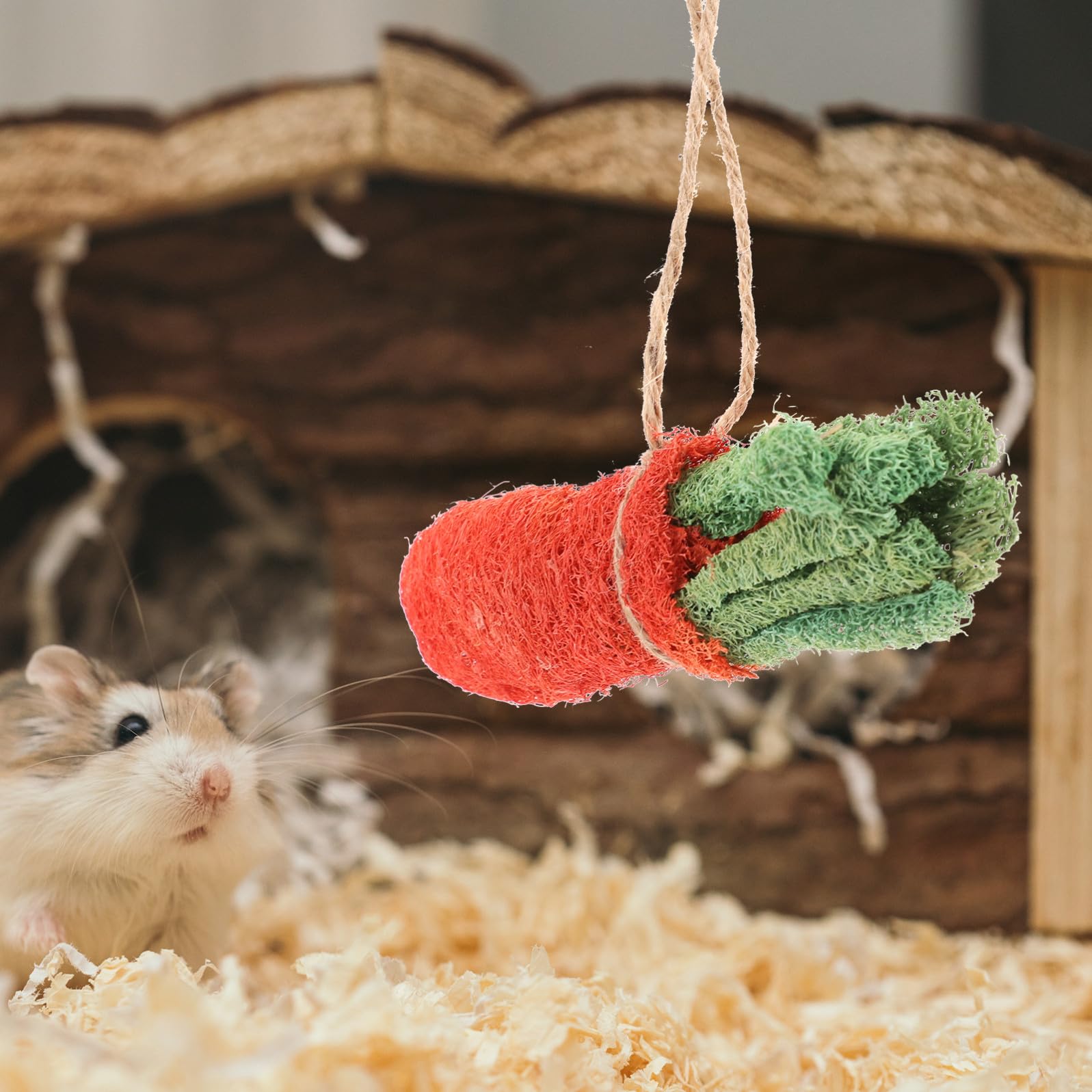 SUPVOX Santé De Votre Animal 8 Jouets Molaires pour Hamster Ensembles De Sûrs pour Oiseaux De Guinée Perroquets Écureuils Hamsters Couleurs Aléatoires
