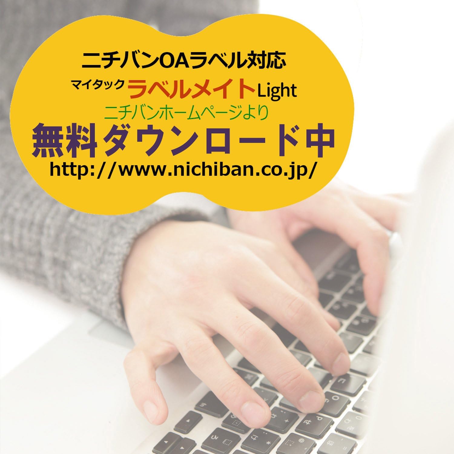 Nichiban ML-402 Printer Label Sheets, OA Labels, 18 Labels, 20 Sheets