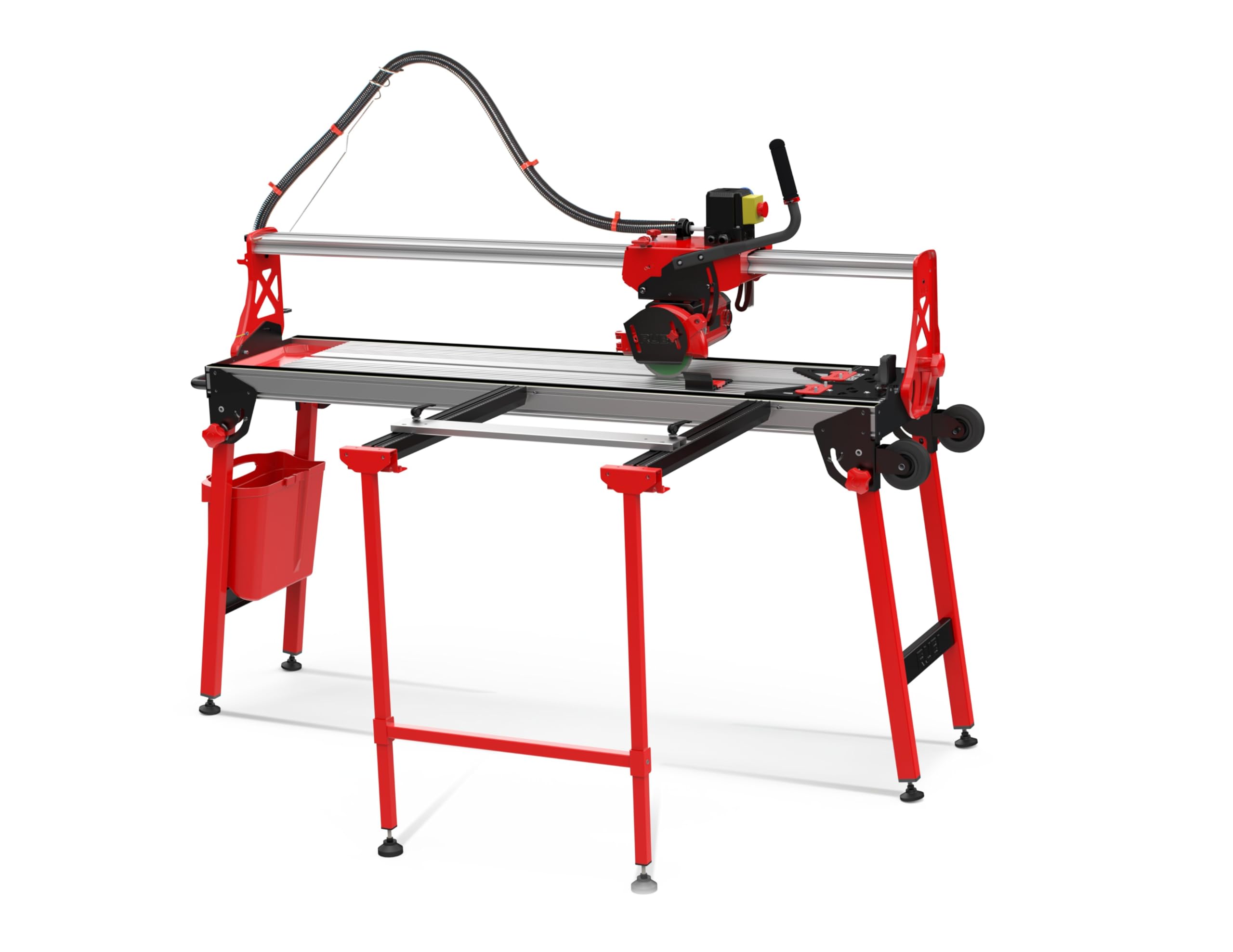 Scie circulaire plongeante DL-125 1200 – Coupe carrelage, céramique et grès – Rail guidage, laser, 1800W, zéro poussière