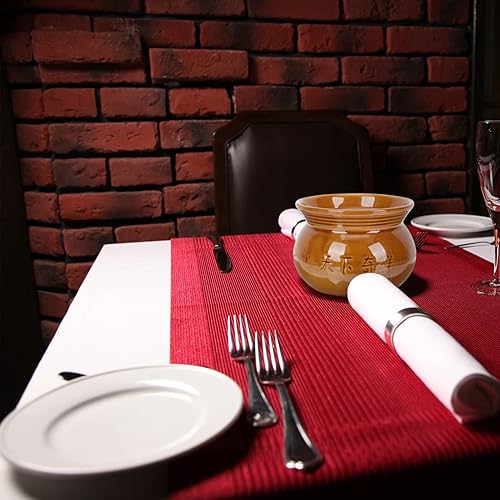 Miniatura 2 de Veemoon Olla pequeña de cerámica china para estofado Cazuela de arcilla con tapa, utensilios de cocina hechos a mano, olla de frijoles, utensilios