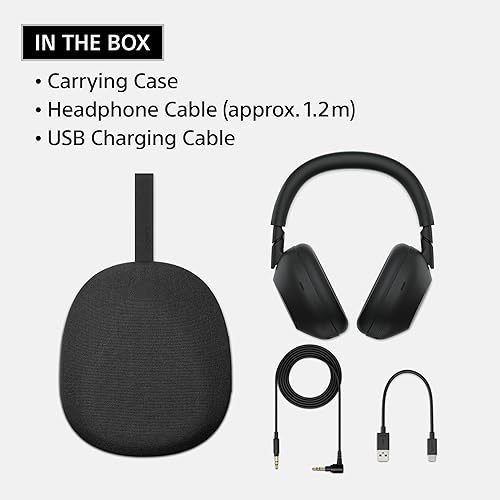 Miniatura 9 de Sony WH-1000XM6 Los mejores auriculares inalámbricos con cancelación de ruido, procesador HD NC QN3, 12 micrófonos, optimizador NC adaptativo,