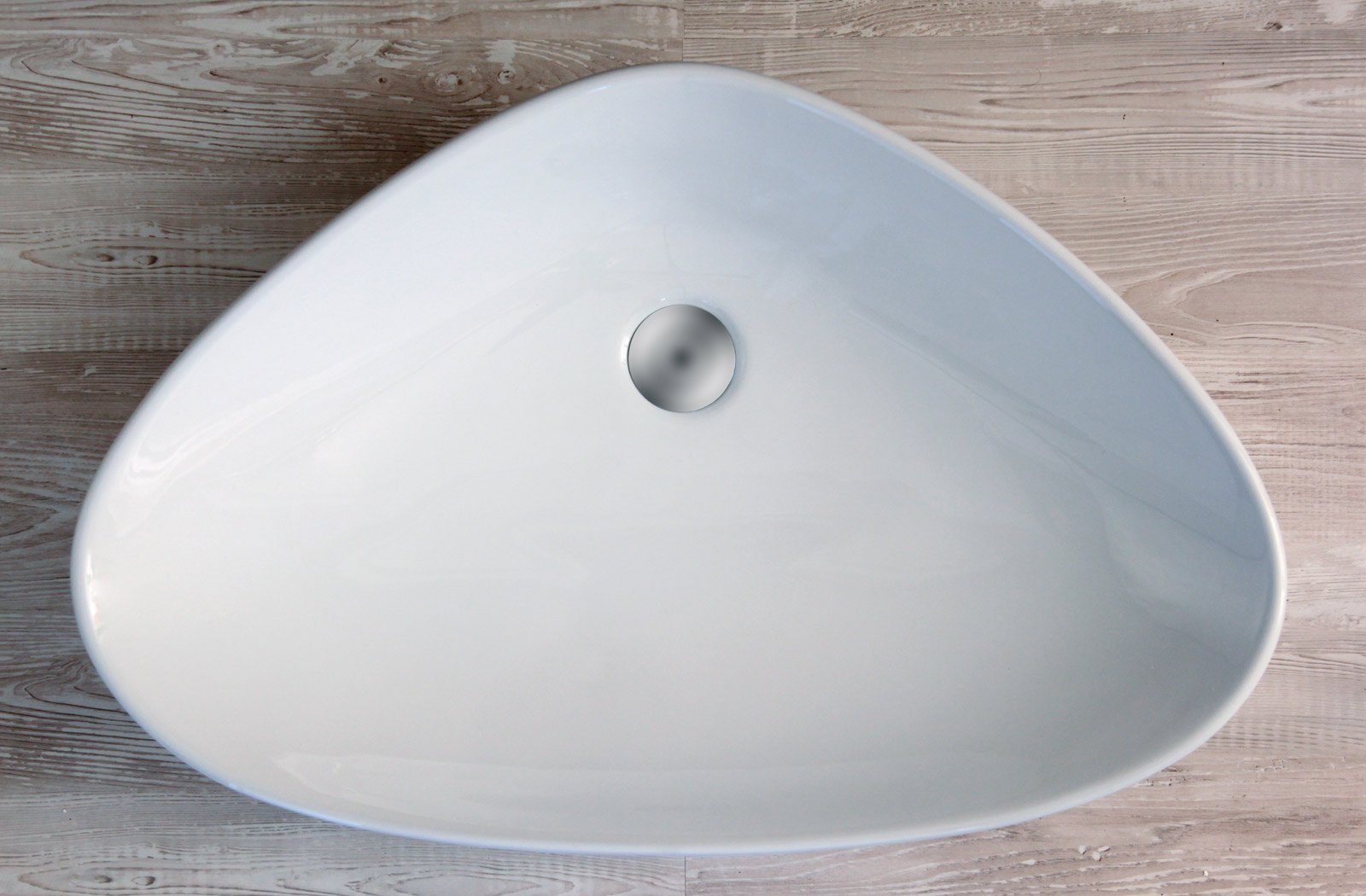 Lavabo Da Appoggio Bianco Rotondo In Ceramica - 41x41 Cm, Design Moderno, Perfetto Per Il Bagno - Foto 7