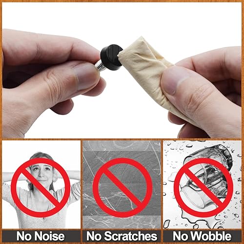 Miniatura 4 de Jamiikury 14 pulgadas - 20 pies niveladores UNC, 20 niveladores de patas ajustables, niveladores de muebles con tuercas en T para armario, sofá,