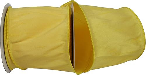 Miniatura 54 de Reliant Ribbon 92975W-056-10F Dupioni Supreme - Listón con borde de alambre, 4 pulgadas x 10 yardas, color menta