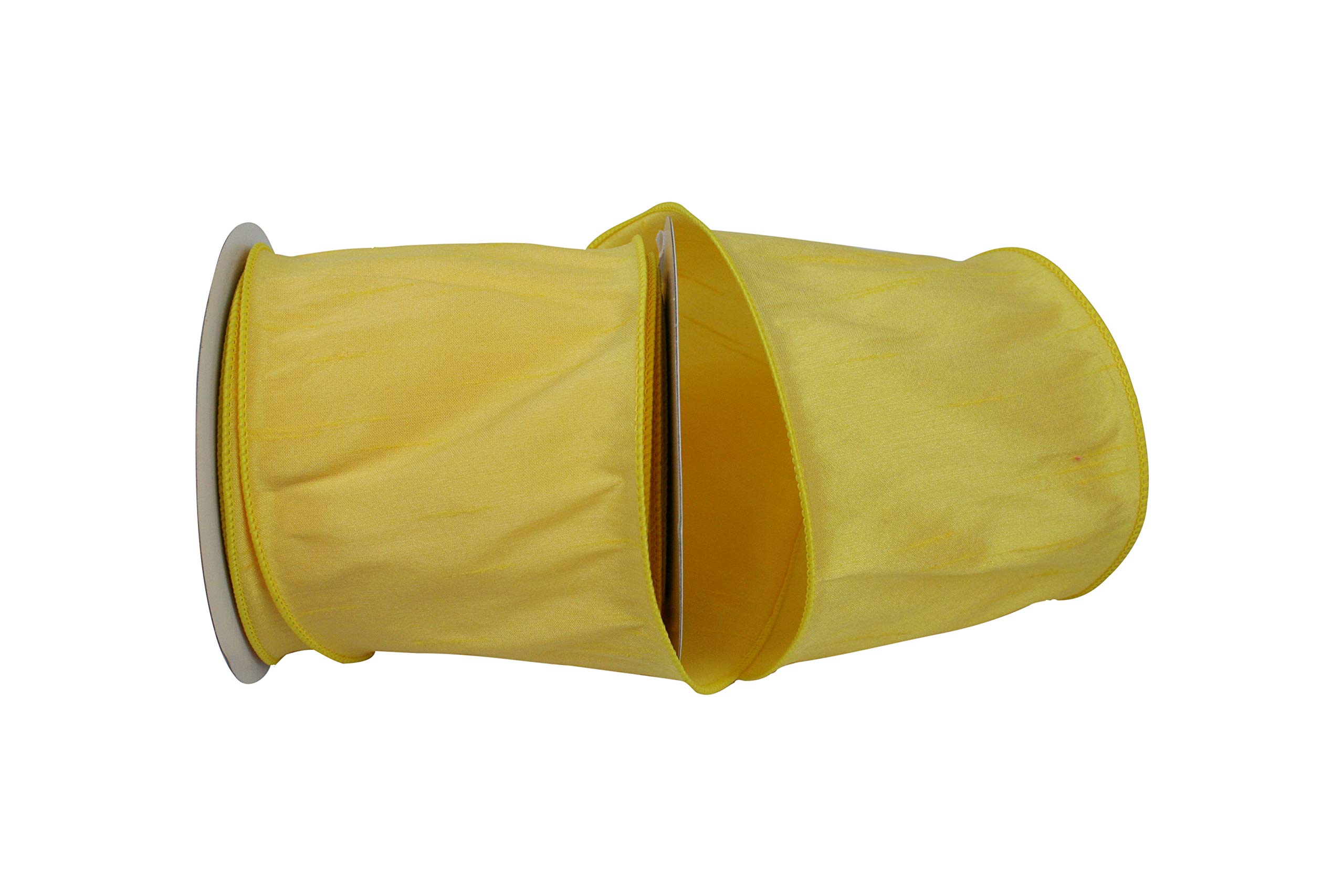 Ruban jaune de 10,2 cm pour sublimer vos décorations de table et grands nœuds de fête