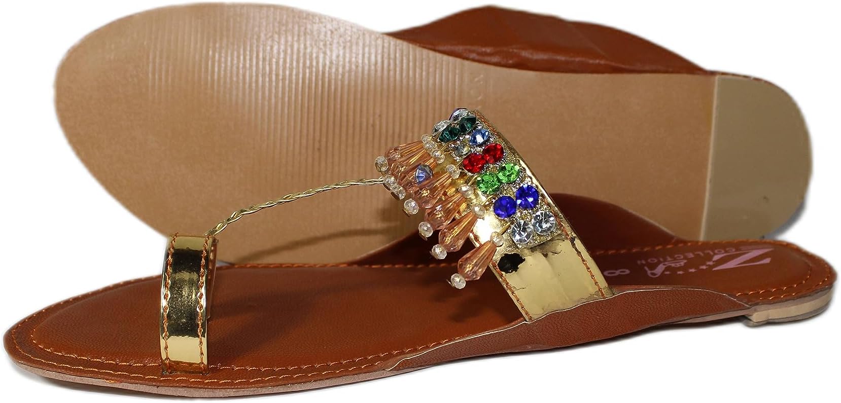 Zaroon Fashion Women Kolhapuri chappal ethnic style sandal for women