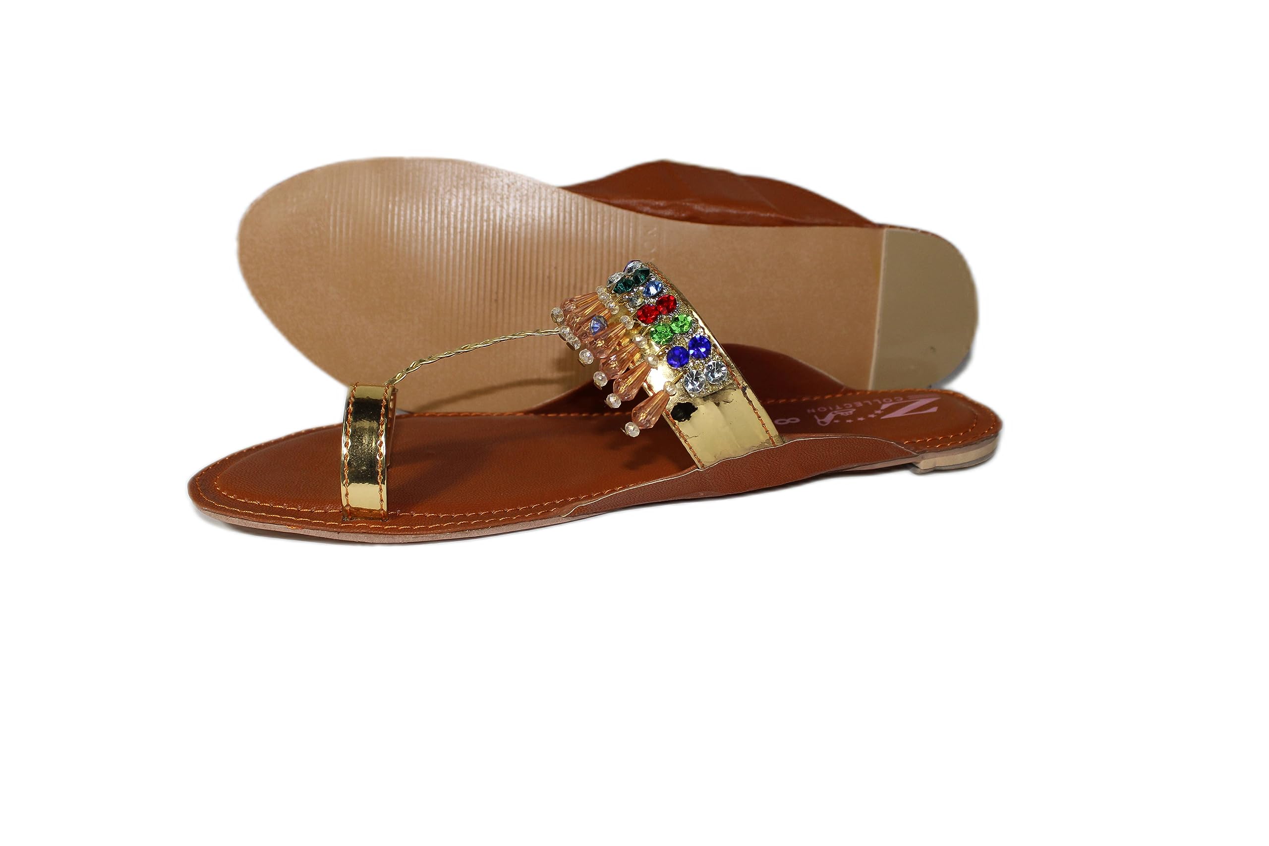 Zaroon Fashion Women Kolhapuri chappal ethnic style sandal for women