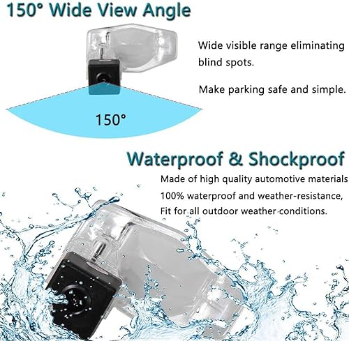 Miniatura 6 de EWAY Cámara de marcha atrás para Honda Civic CR-V Odyssey HR-V Accord Crosstour Element Fit Auto Visión Trasera de la Placa de Estacionamiento