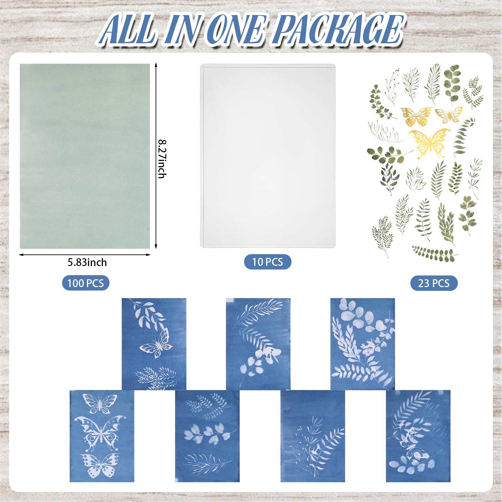 Amazon.co.jp: Nezyo 100個 シアノタイプ紙 サンプリントペーパー