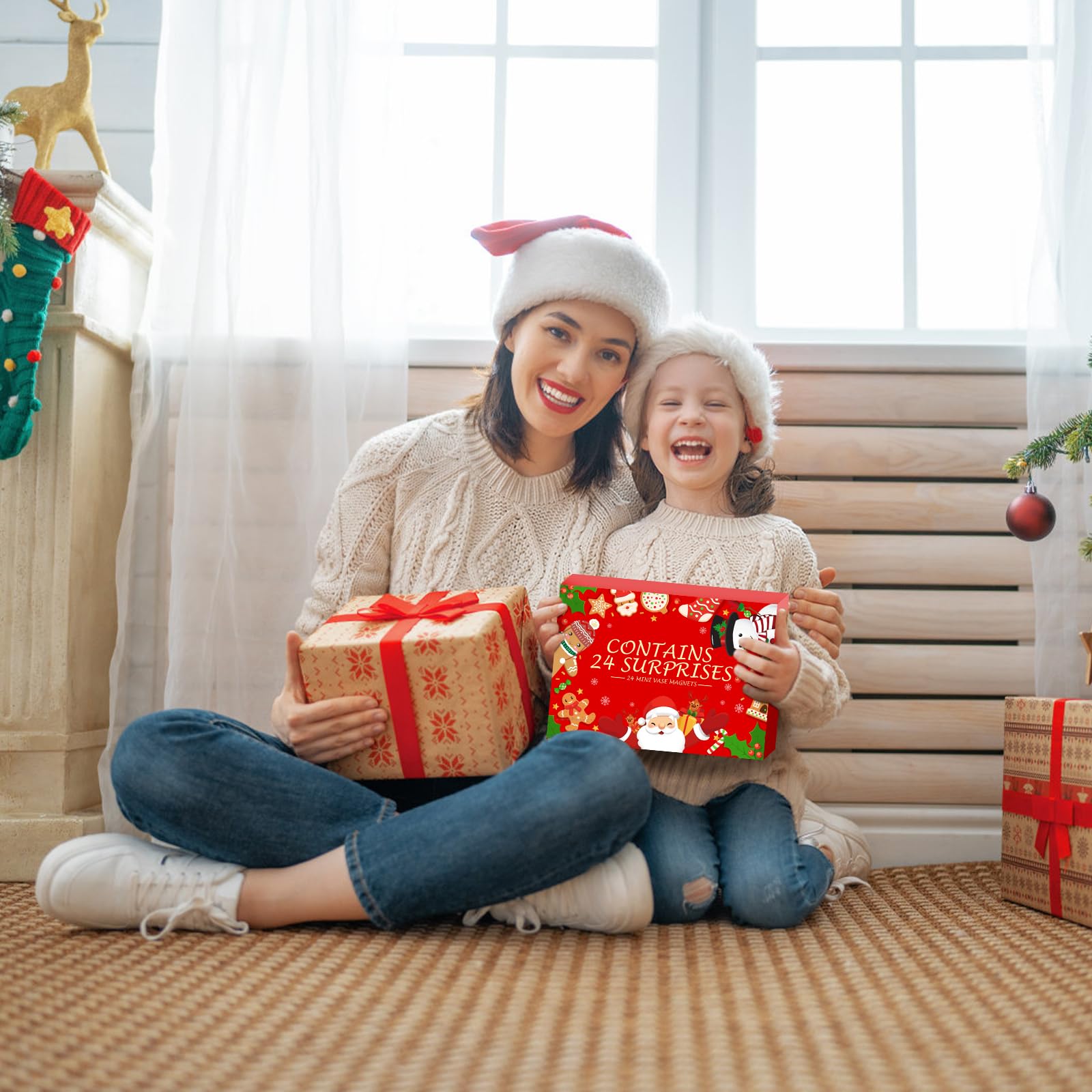 Calendrier De L'Avent Magnétique Avec Calendrier De L'Avent Et Aimants Pour Réfrigérateur (maison