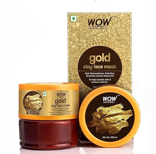 Miniatura 1 de WOW Skin Science Máscara facial de arcilla dorada para piel joven, recuperando el brillo y el brillo, revitalizante antienvejecimiento y minimiza