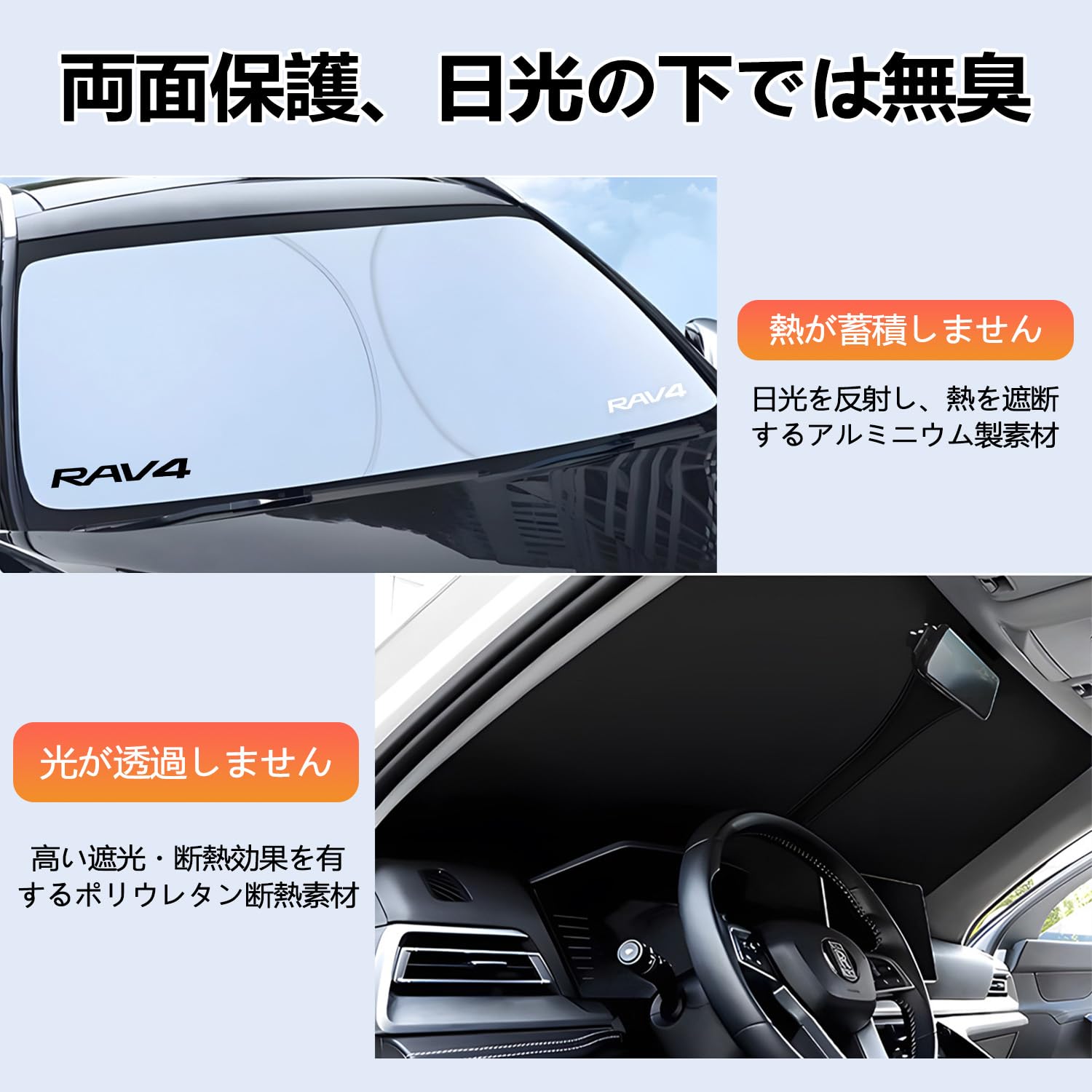 Amazon.co.jp: 【InnoWave】サンシェード車 RAV4 XA50系 車用