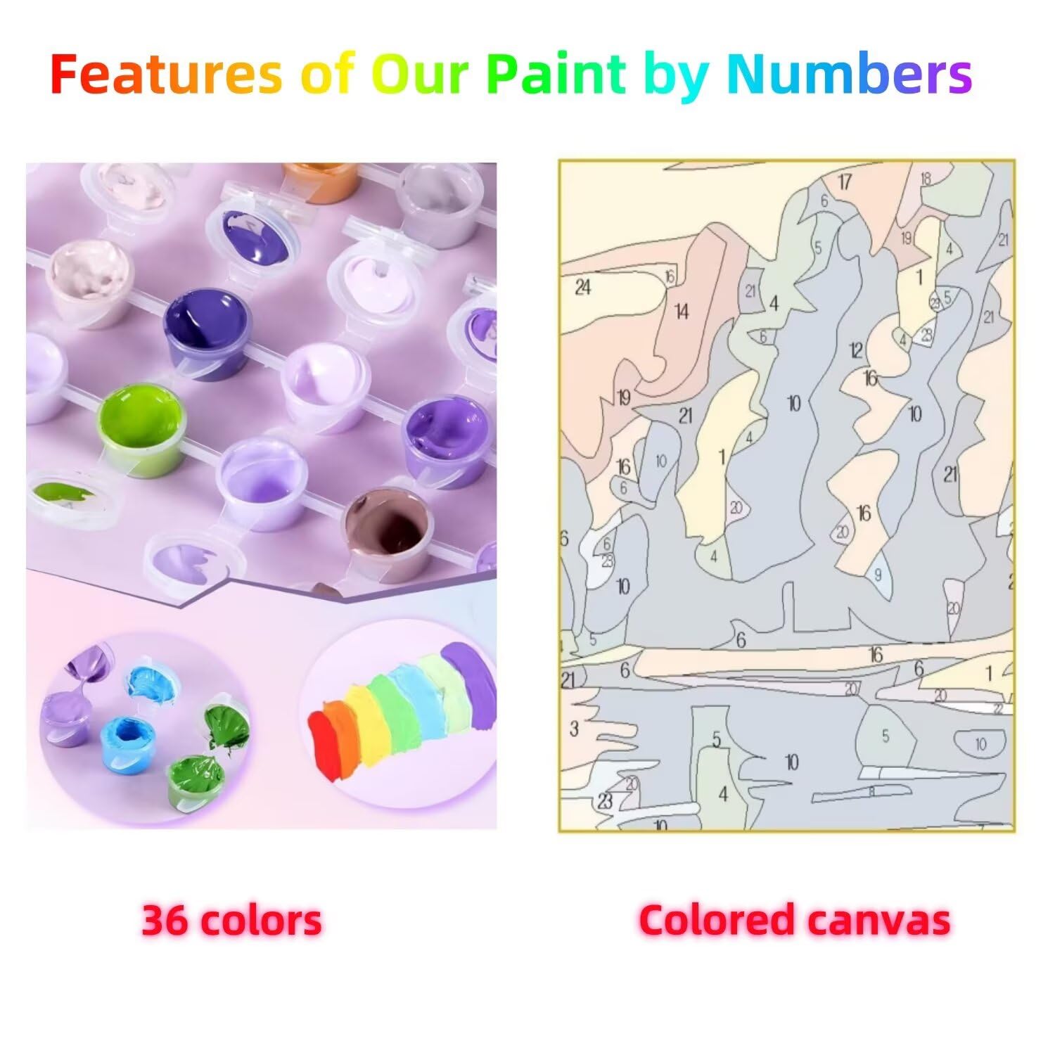 GYYH-4880 do malowania po numerach, dla dorosłych, małe miasteczko, akrylowe farby według numerów, zestawy DIY, hobby dla dorosłych i kobiet, materiały plastyczne, 102 x 137 cm, płótno do malowania