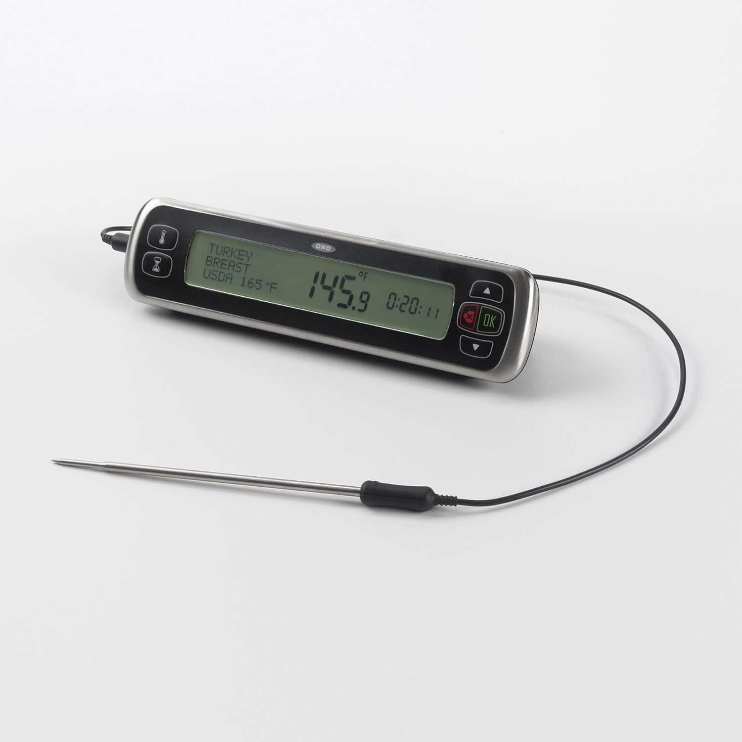 OXO Digital Leave-In Thermometer with probe stored