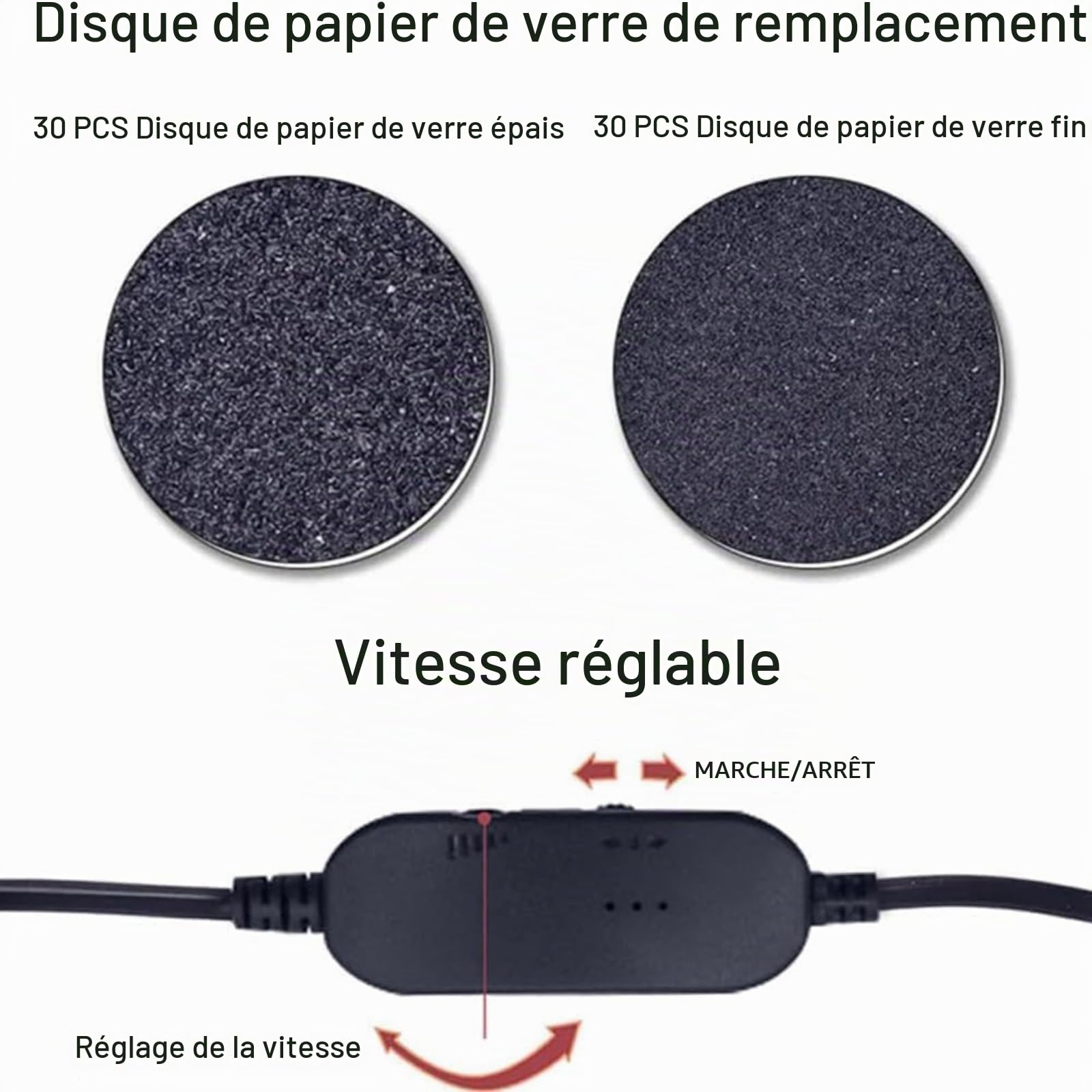 Honey Glow Pied, Mielle Ponceuse Pied, Rape Pieds Électrique, Avec 60 Tampons Glide Pour Éliminer Efficacement Et Sans Douleur Les Callosités,honeyglow kit beauté pieds