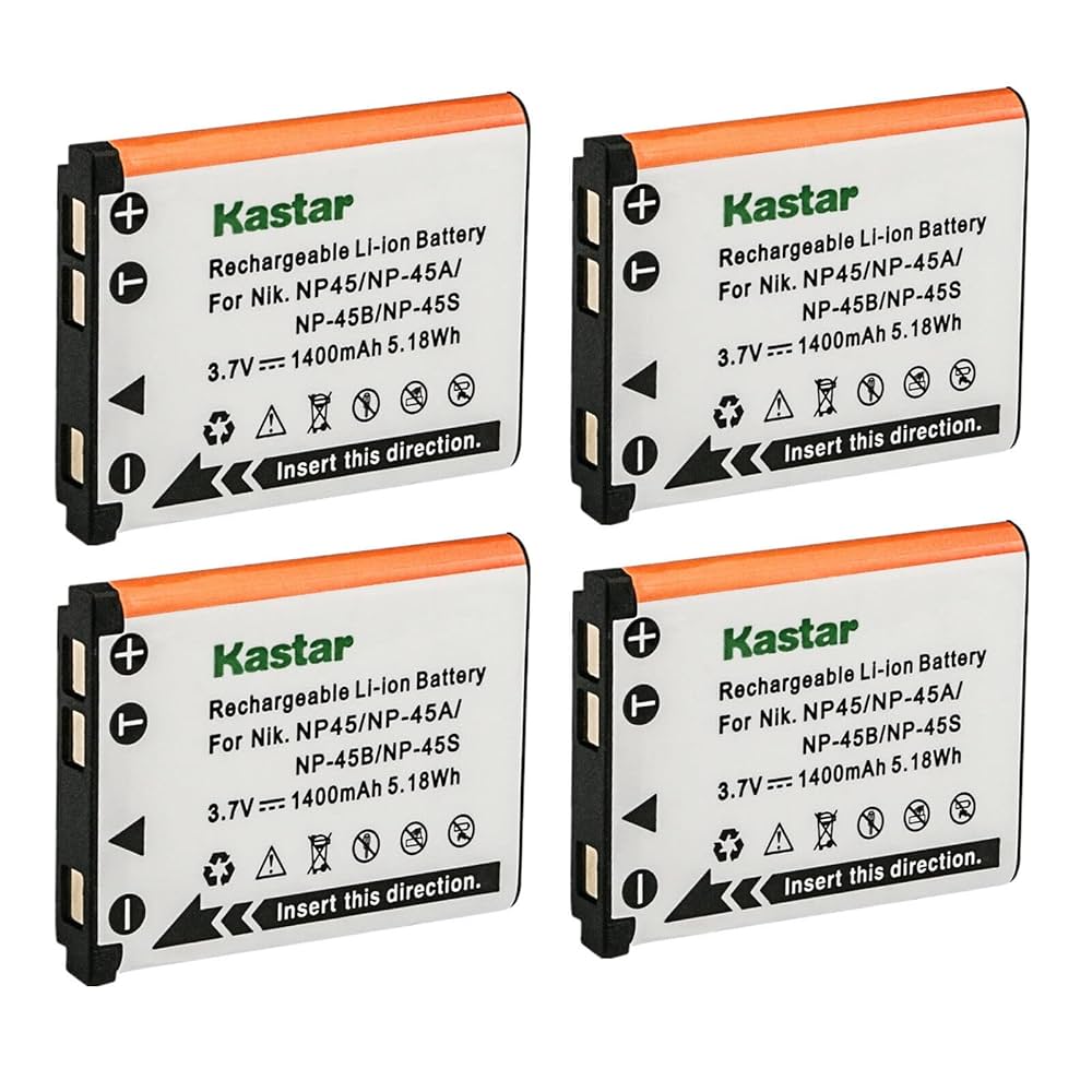Amazon.com : Kastar FNP-45 Battery 4-Pack Replacement for