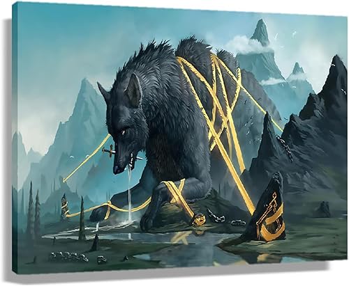 Miniatura 7 de Odin - Póster decorativo para pared, mitología nórdica, contemporáneo, decoración de pared, lienzo giclée, arte de pared, impresiones modernas,