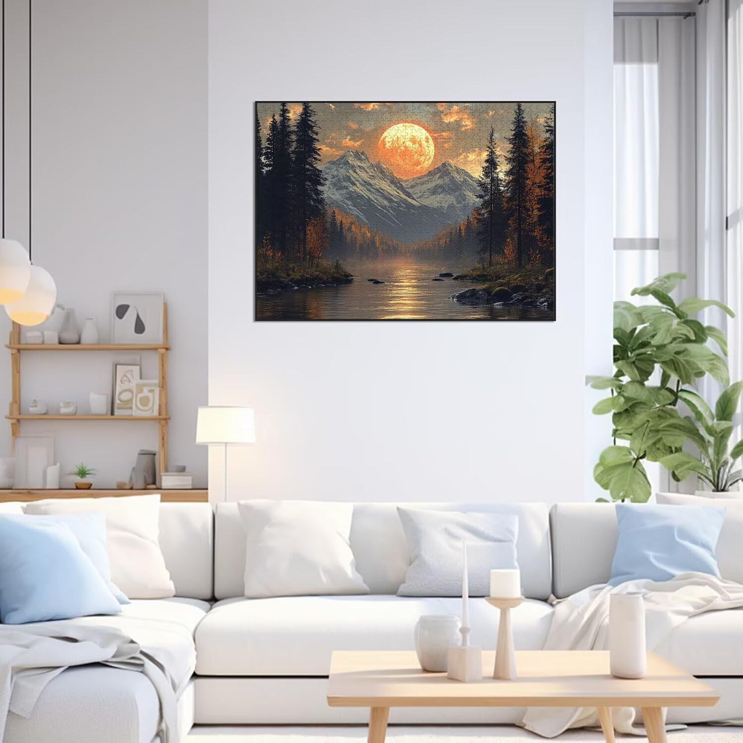 Puzzle 4000 Pieces Coucher de Soleil Puzzle 3D, Classique Puzzles, n-467