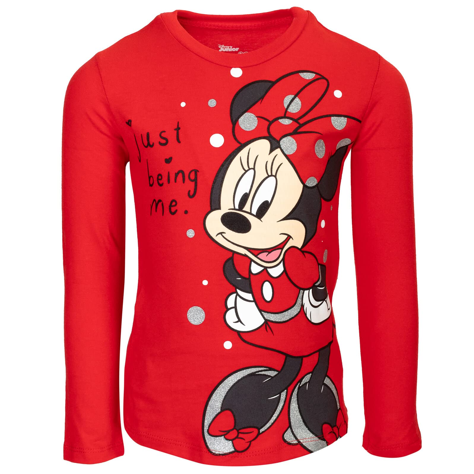 Disney Minnie Mouse bluza polarowa bluza z kapturem graficzna koszulka i legginsy 3-częściowy zestaw dla małych dzieci i dużych dzieci