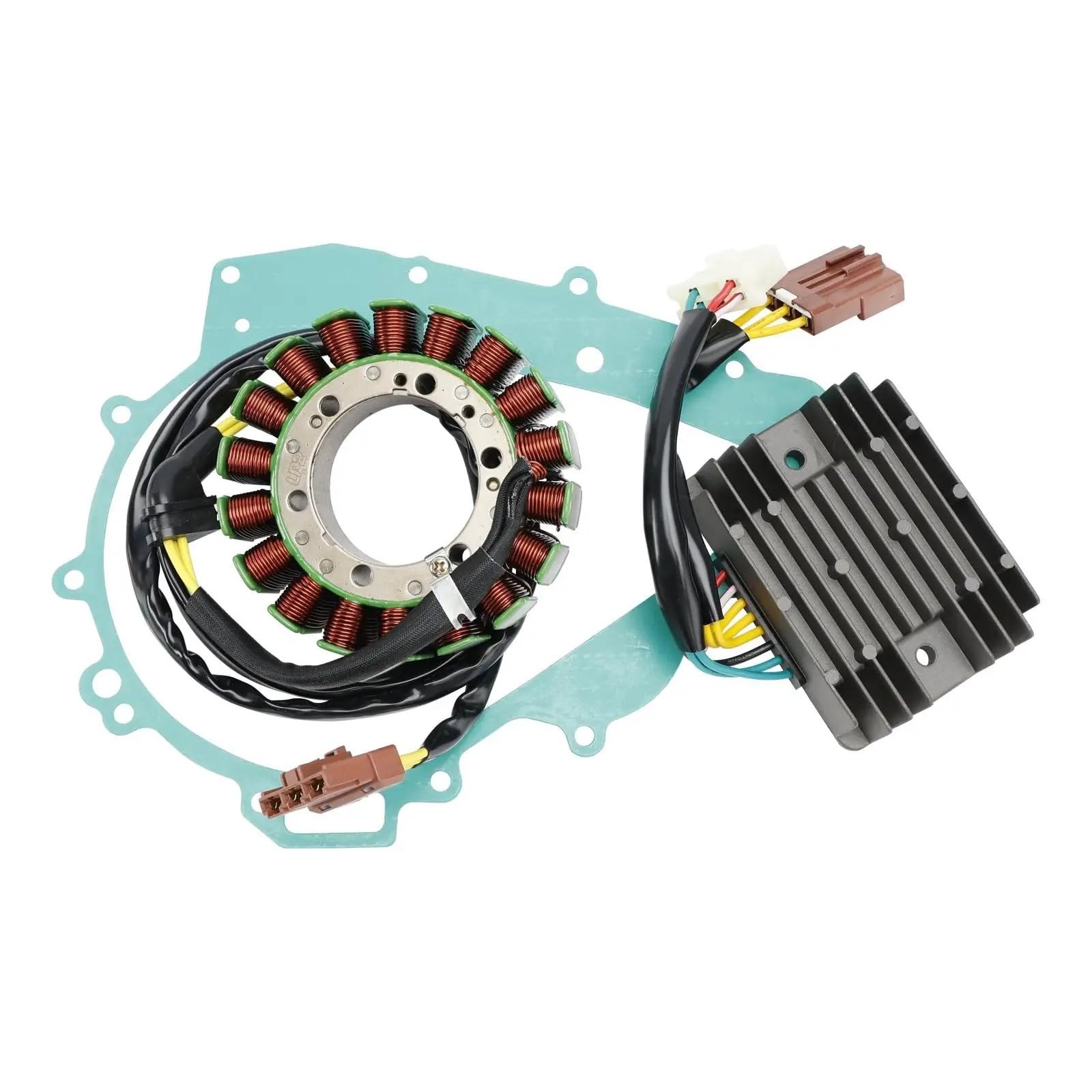 Kit revisione completo motore Adatto per APRILIA RSV1000 TUONO R 2006-2009 STATORE GENERATORE + REGOLATORE DI TENSIONE + GUARNIZIONE Kit Guarnizioni per motore