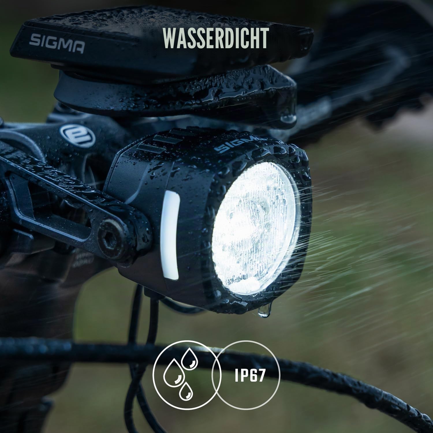 SIGMA EOX FL 150 | StVZO zugelassene Beleuchtung für E-Bikes | E-Bike Frontleuchte mit 150 LUX | USB-C Ladeanschluss | Tagfahrmodus & Lichtsensor
