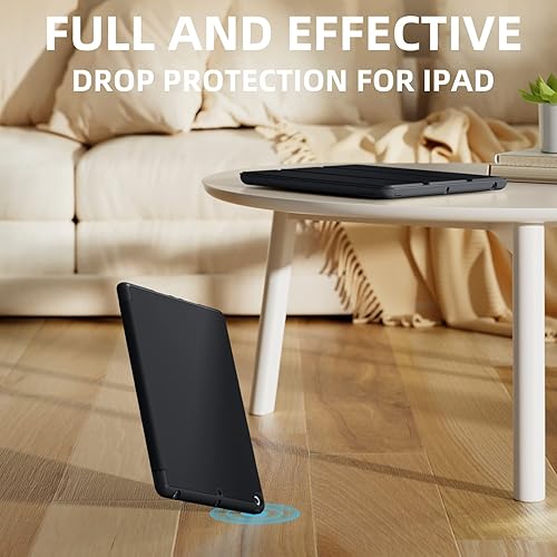 Miniatura 133 de Akkerds - Funda para iPad 10.2 2020, iPad 8ª generación/2019, iPad 7ª generación, con soporte para lápiz. Funda protectora premium con parte trasera