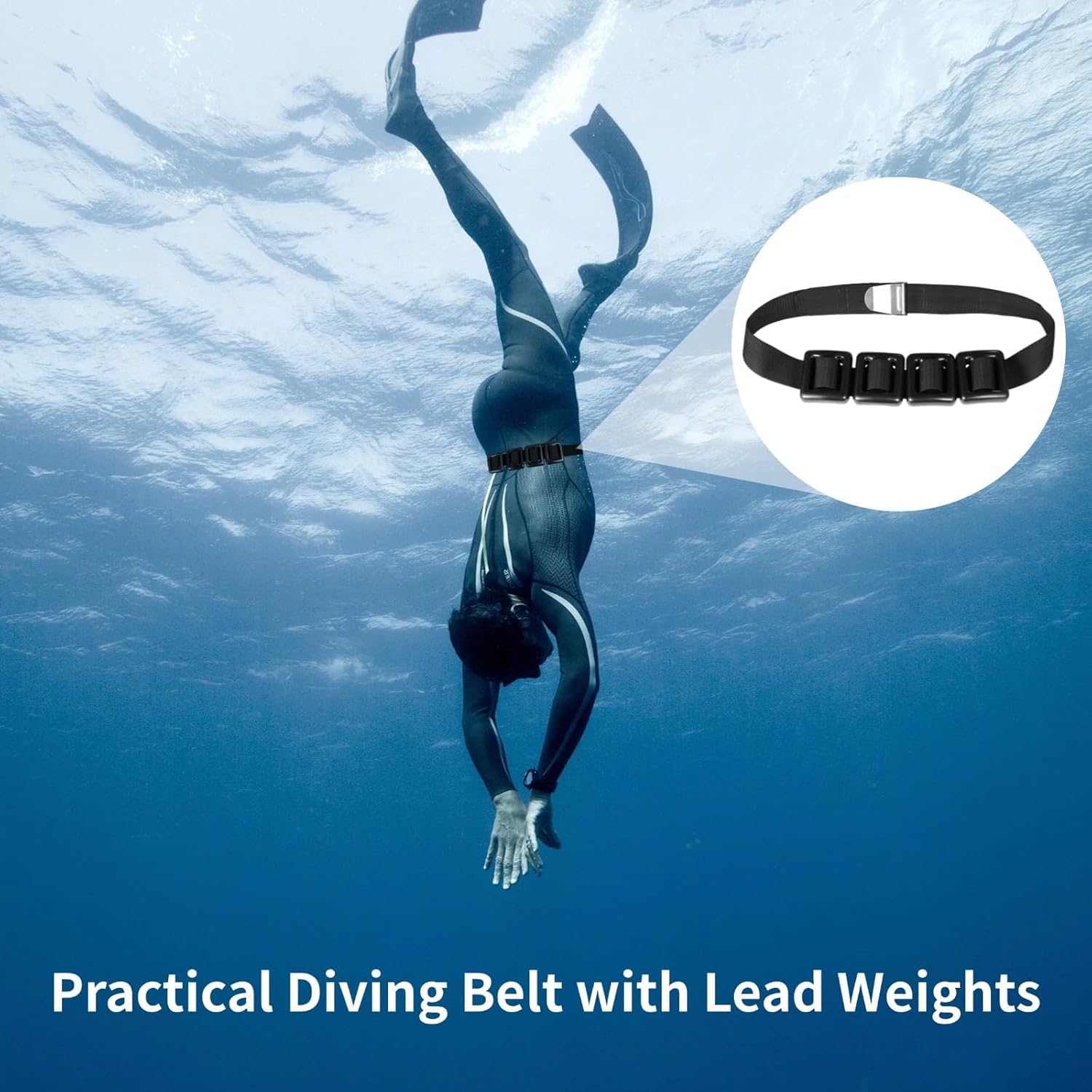 4 Piezas Pesos de Buceo,Plomos Recubiertos,para Buceo Libre, Pesca Submarina,500g