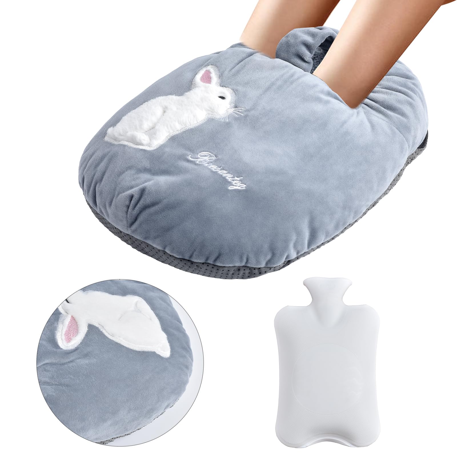 Photo 1 of Foot Warmer,2 in 1 3L Hot Water Bottle Foot Warmers Heated Foot Warmers for Women Men