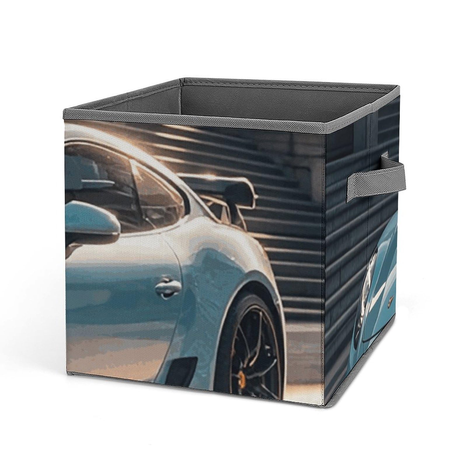 Organiseur de placard pliable avec double poignée pour vêtements et étagère