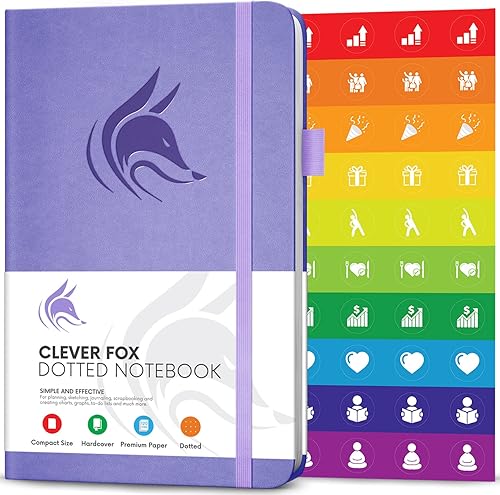 Miniatura 8 de Clever Fox Cuaderno con puntos, diario con páginas numeradas A5 5 x 8.25 pulgadas