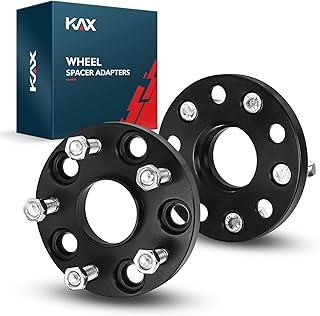 KAX Studs 60.1mm 15mm Thick 5x4.5 Bore M12x1.5 Center Bore Wheel Spacers Fit for 2006-2008 Highlander Hybrid Limited | 1996-2011 RAV4(2pcs)