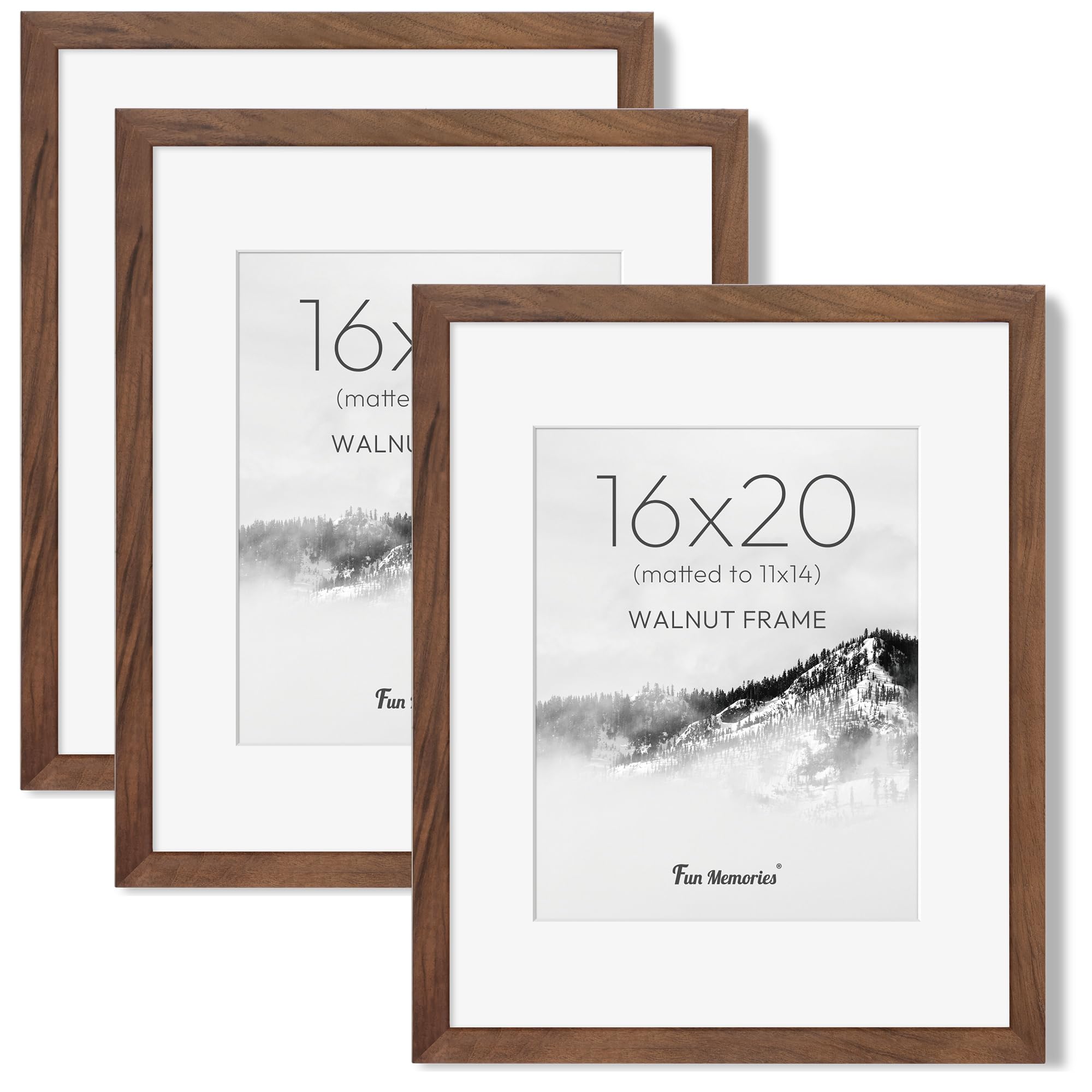 Amazon.com - 16x20 Picture Frame, USA-Sourced Walnut Wood Photo