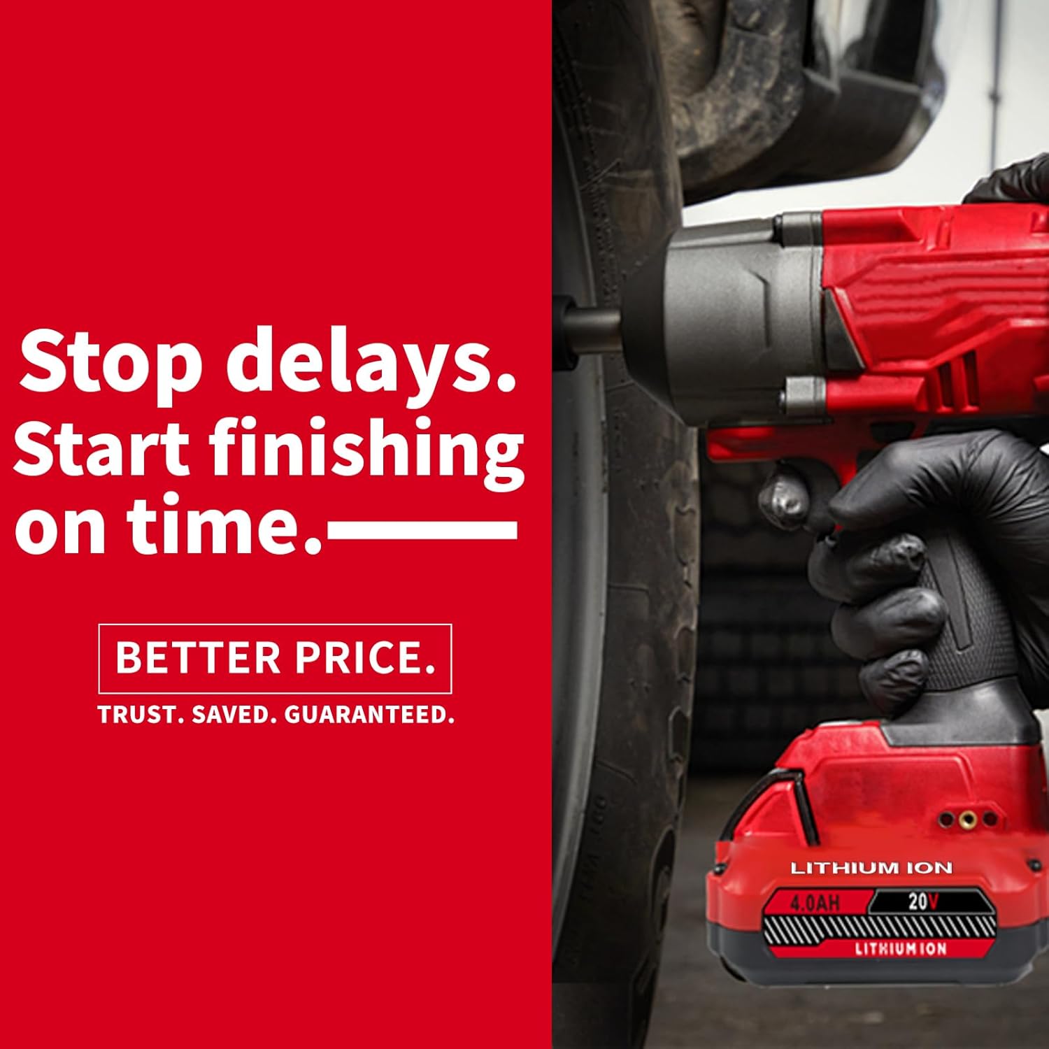 Upgrade 1-Pack 20V 4.0Ah Replacement for Craftsman 20V Battery V20 Lithium ion Batteries Compatible with CMCB205 CMCB204 CMCB206 CMCB202 CMCB201 20V Cordless Power Tools - Image 6