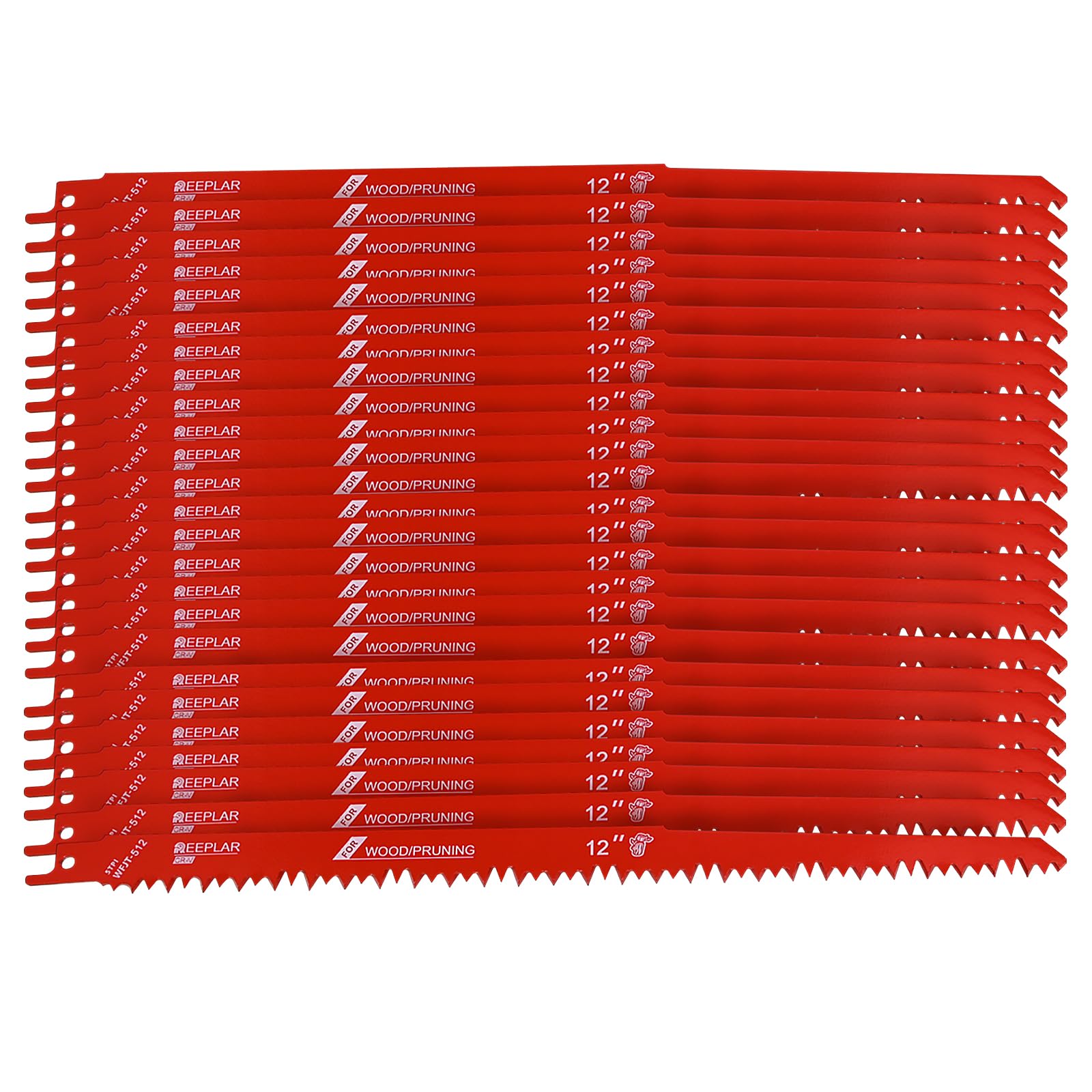 12-Inch Wood Pruning Reciprocating Saw Blade,25Pack 5TPI 9-Inch Recip Saw Blades for Wood Cutting,Pruning Saw Blades for Branch,Trees, Logs, Pipes