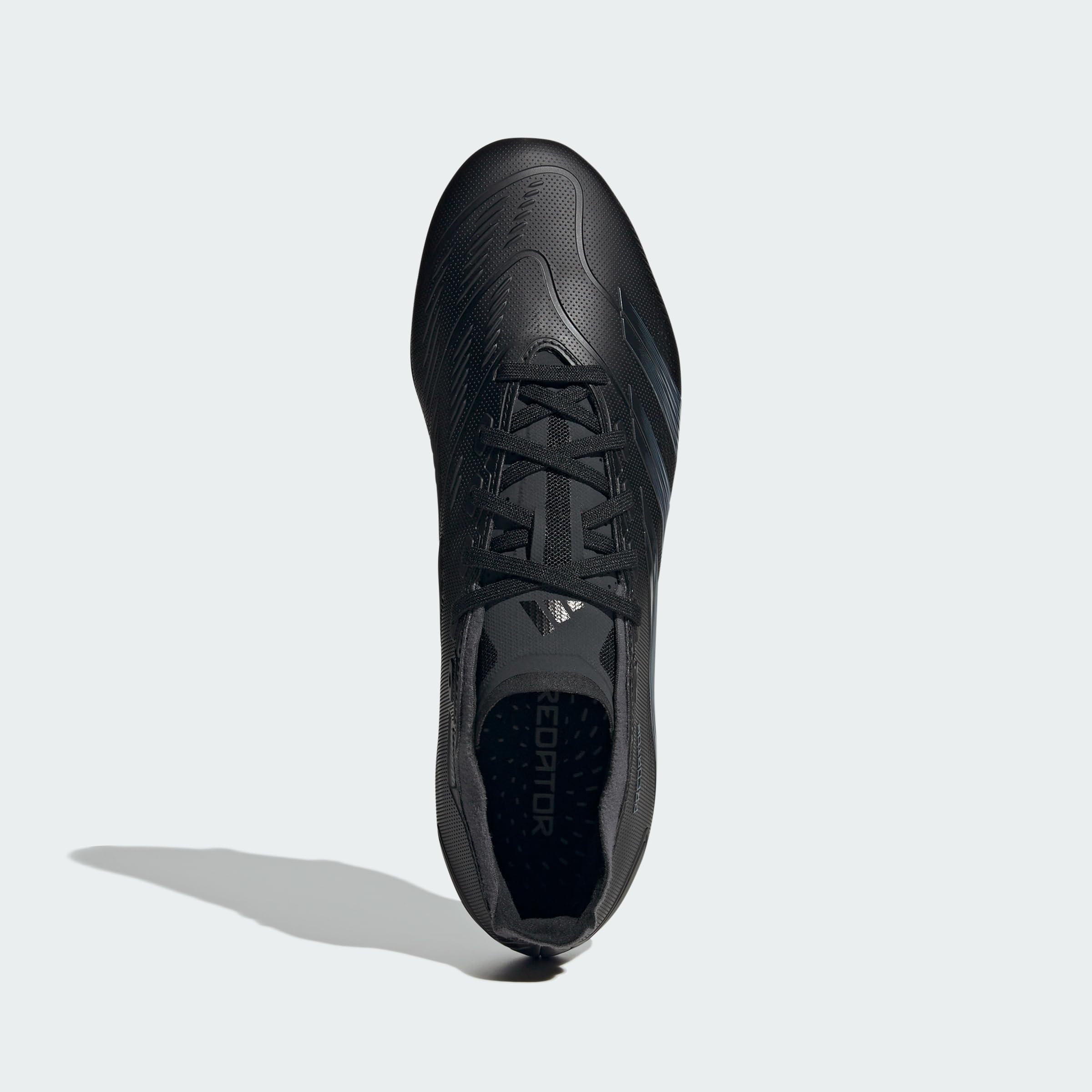 adidas Unisex Predator League Firm Ground Football Boots, Core Black / Carbon / Core Black, 40 EU