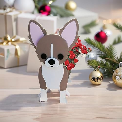 Miniatura 81 de Macetero de pastor australiano, macetas para perros, maceta en forma de animal, macetas de jardín para suculentas de jardín de primera calidad