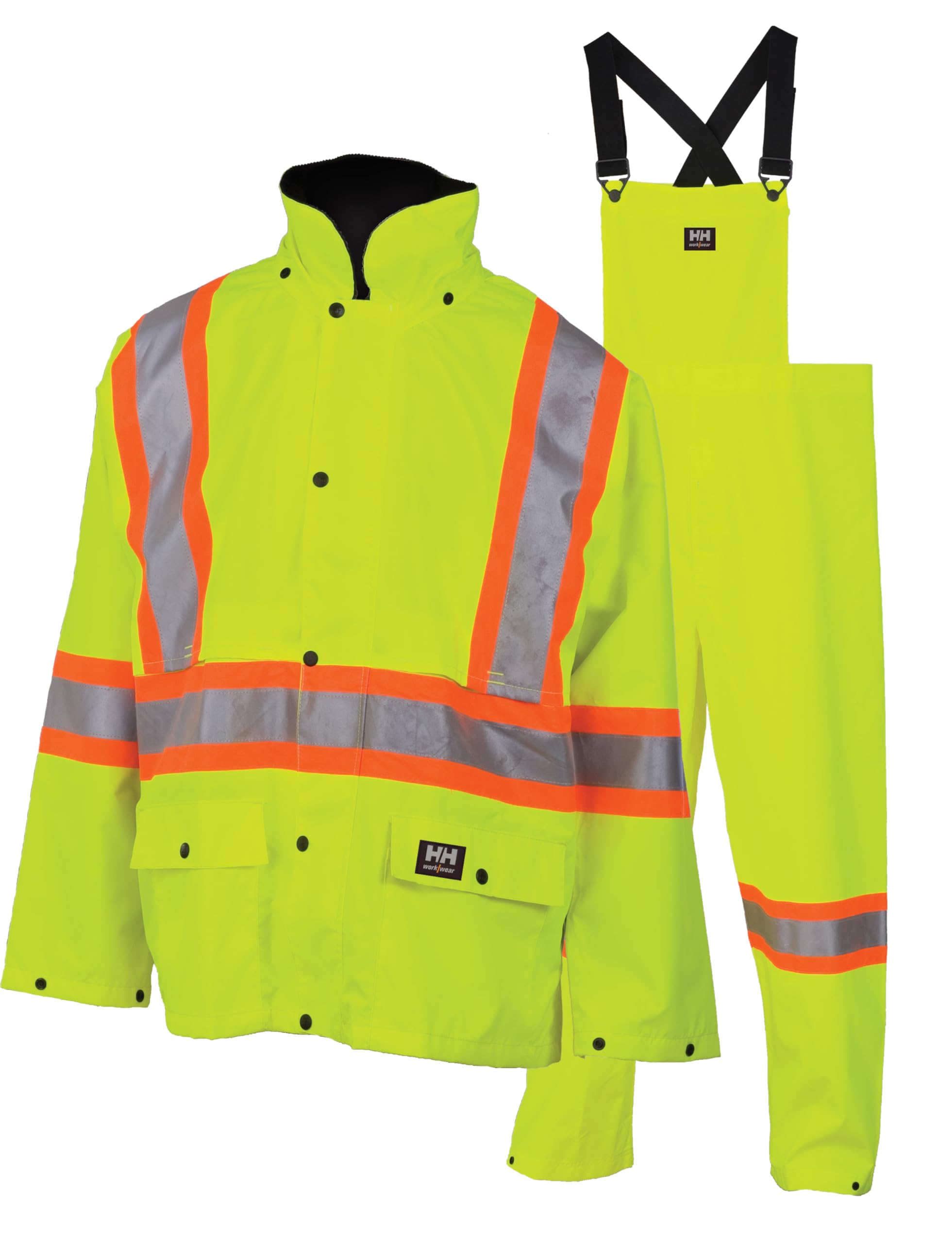 Helly-Hansen Workwear Men's Waverley High Visibility Packable Storm Suit